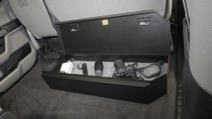 Ford F-250 Underseat Lockbox - Rear - Tuffy Products - 2/3 Length with Combo Lock - `17-`24